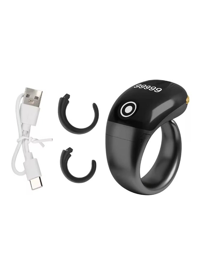 ماركة غير محددة خاتم تسبيح ذكي مقاوم للماء بأحجام 18 و20 و22 ملم مزود بتنبيه بالاهتزاز، وعداد تسبيح، واتصال بلوتوث، و5 منبهات للصلاة اليومية - Image 5